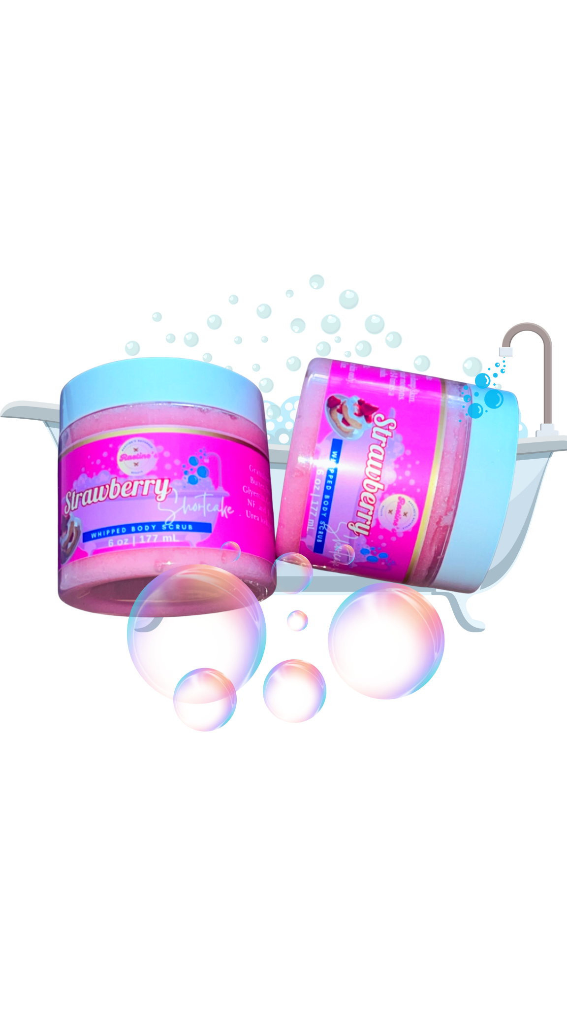 STRAWBERRY SHORTCAKE WHIPPED BODY SUGAR SCRUB - 6 oz